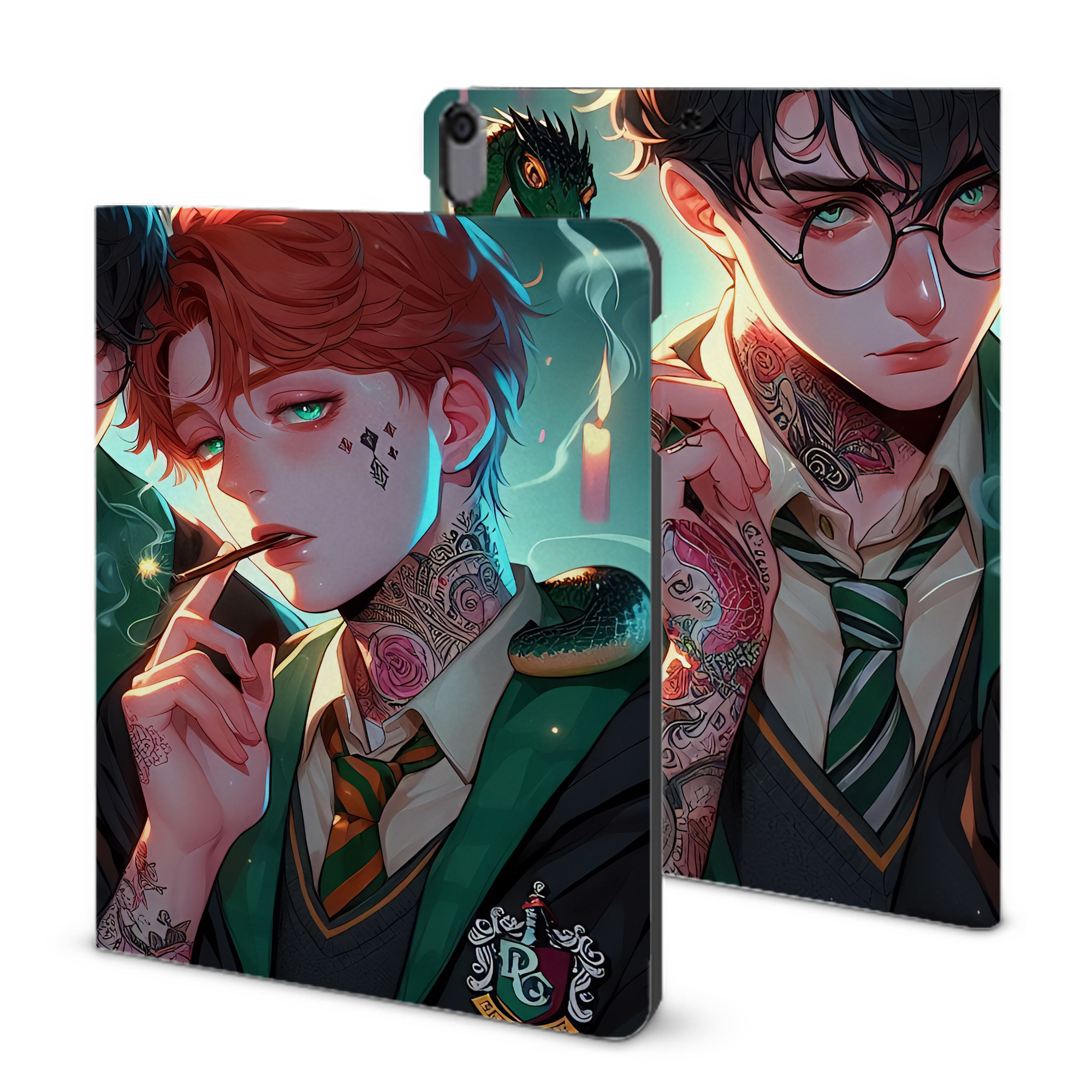 （画像用） Harry Potter ハリー・ポッターシリーズ IPad ケース ブック型 PUレザー TPU 耐衝撃 軽量 薄型 ペン収納なし 全面保護 IPad 各モデル対応